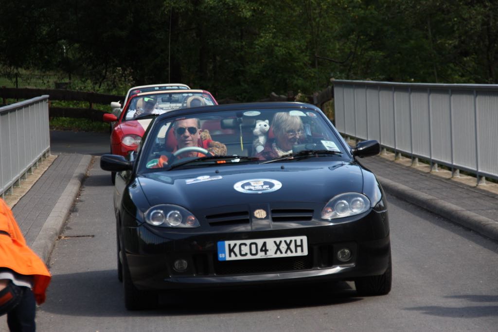 … cars arriving …