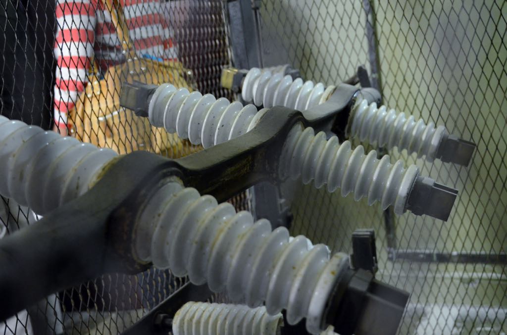 The insulators were made …