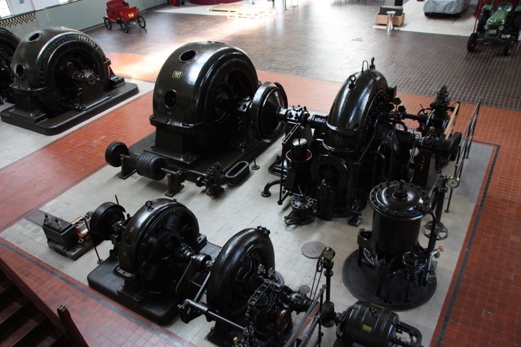 In the main machine hall …