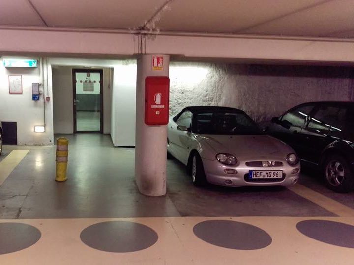 safely parked
