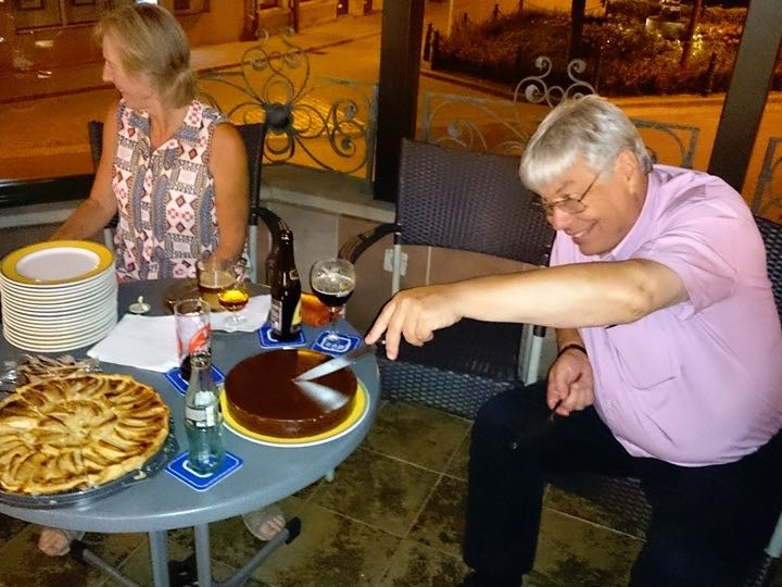 Later, we celebrated Peter’s birthday on the terrace.