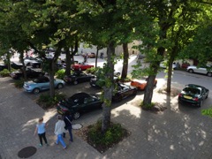 … where we had a special parking spot.