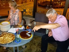 Later, we celebrated Peter’s birthday on the terrace.