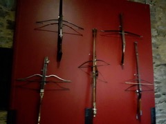 There’s a crossbow collection …